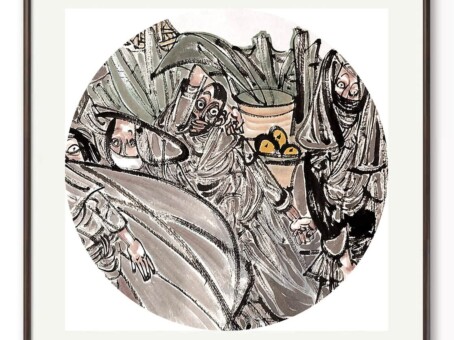 古代人物绘画，展现历史人物的细腻描绘与传统艺术风格.